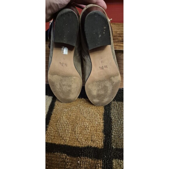 Coach Women’s 10 Patricia Ankle Boots Booties Shoes Brown Suede Buckle EUC - Picture 5 of 5